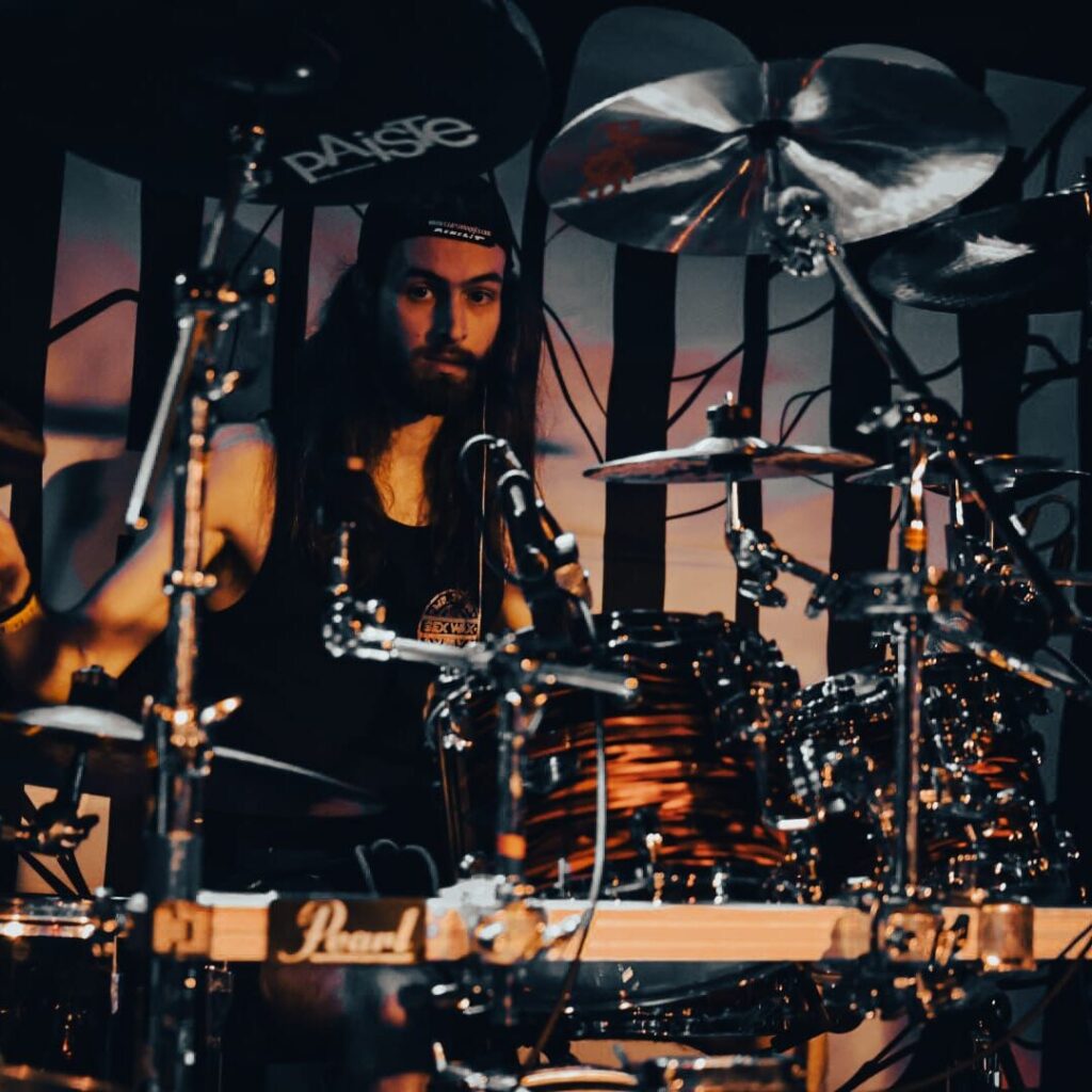 Donny Reiher portrait behind the kit